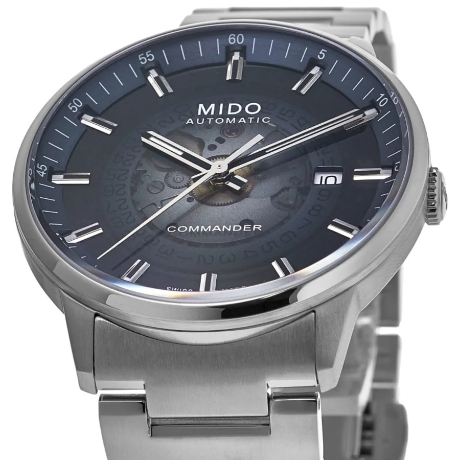 New Mido Commander Gradient Blue Dial Steel Men’s Watch M021.407.11.411.01