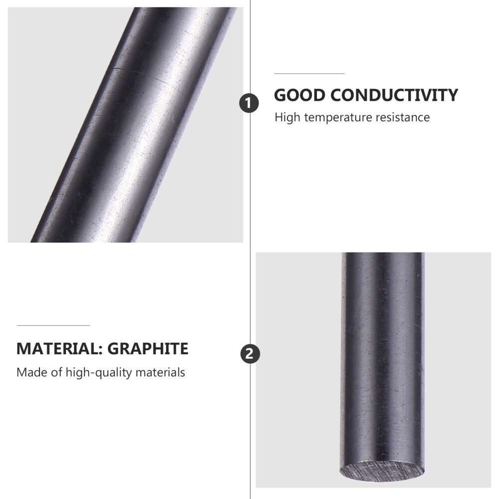 2Pcs Graphite Crucible Stirring Rod Stirring Melting for Stir Casting Refining