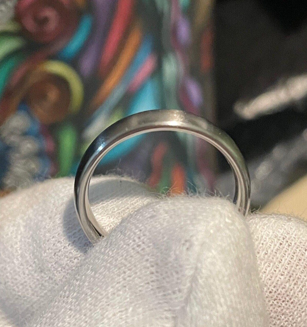 4mm Low Dome Profile Titanium Band, Wedding Ring, Made To Order