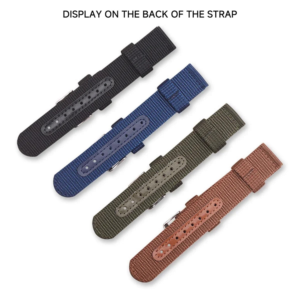 18mm 20mm 22mm 24mm Military Canvas Nylon Wrist Watch Band Strap Bracelet Sport