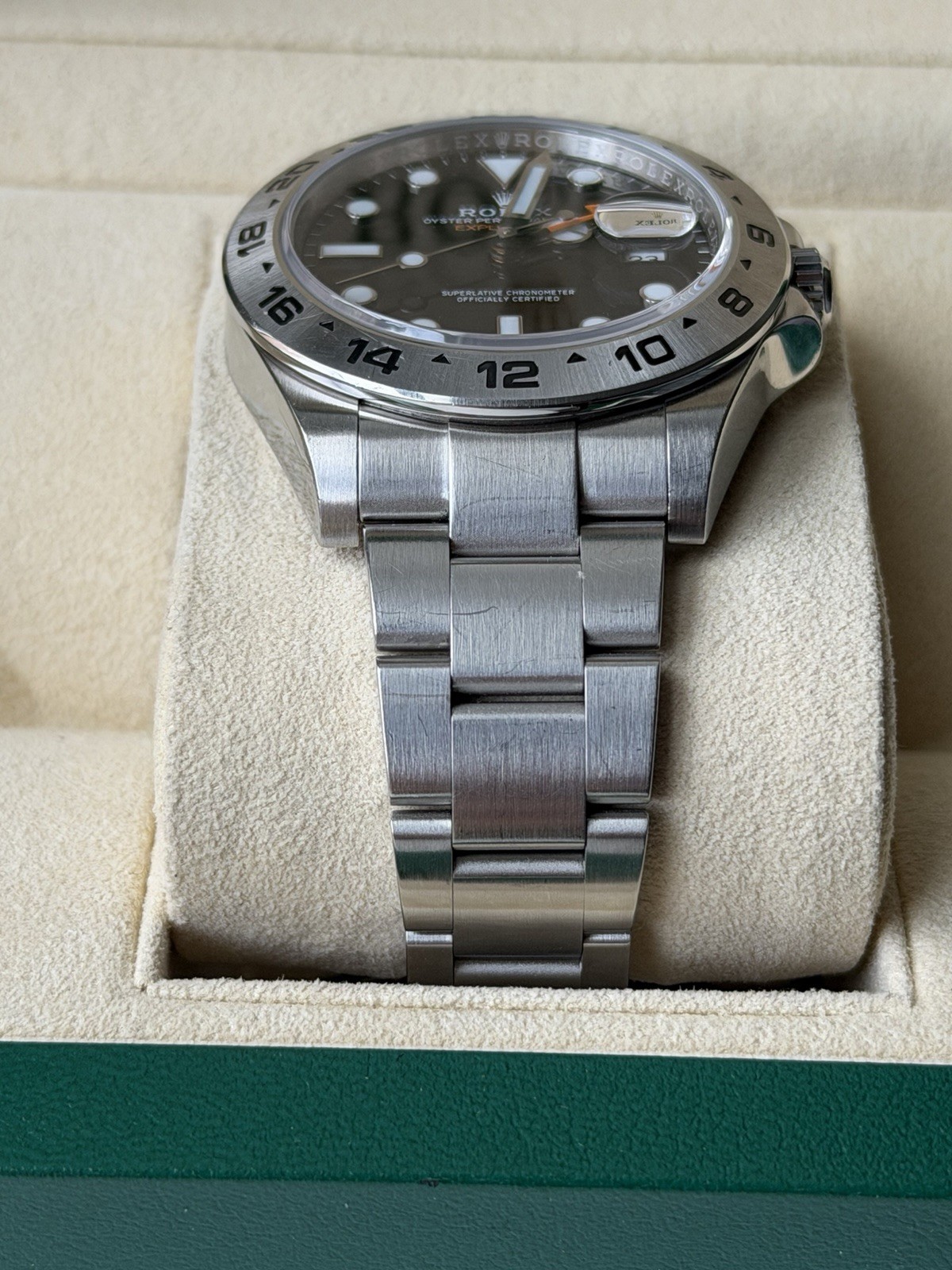 2020 Rolex Explorer 216570 Oyster Bracelet with Bezel Black FULL SET