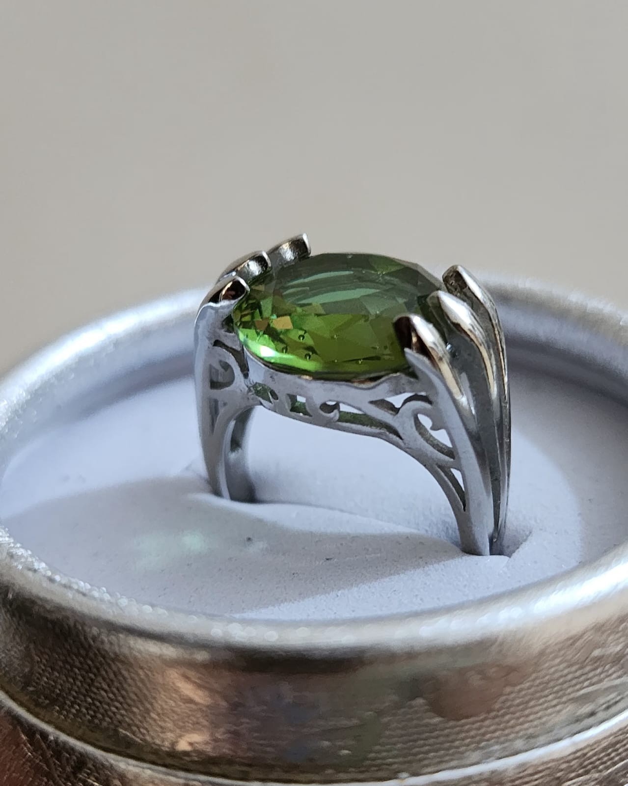 Natural Zultanite Ring 925 Sterling Silver 6-8 Ct Vintage Adjustable Size 7