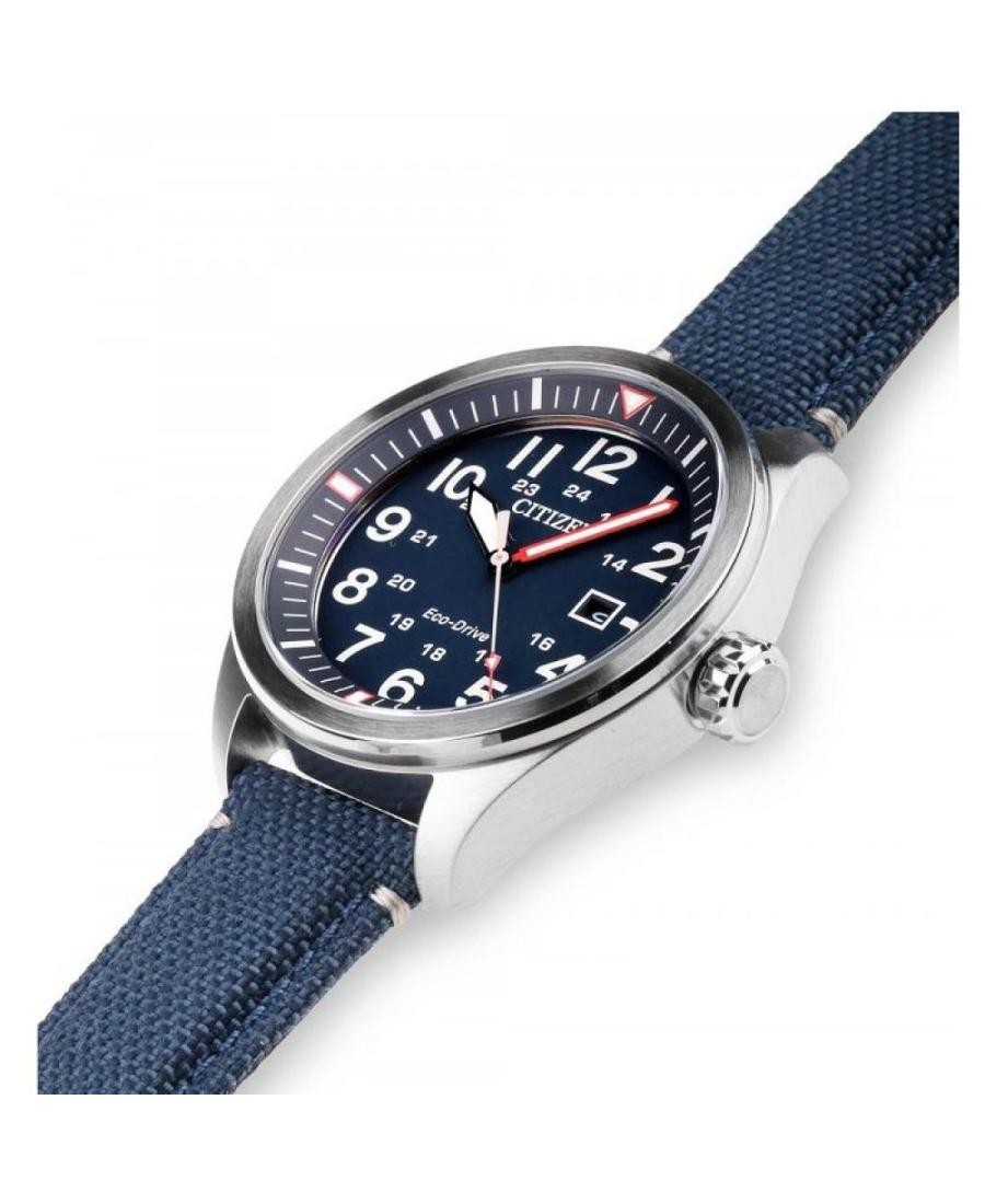 CITIZEN Men Analog Eco-Drive Casual Watch Classic Dress Blue Dial Waterproof Rou