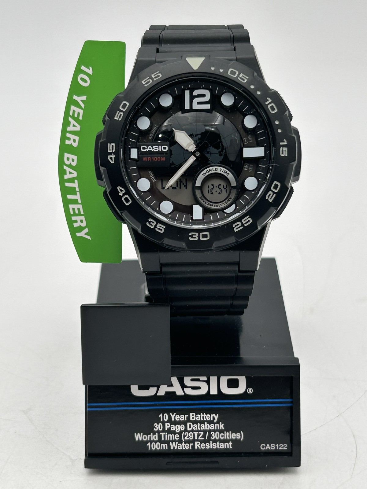 Casio AEQ100W-1AV Analog Digital Quartz Watch – Black