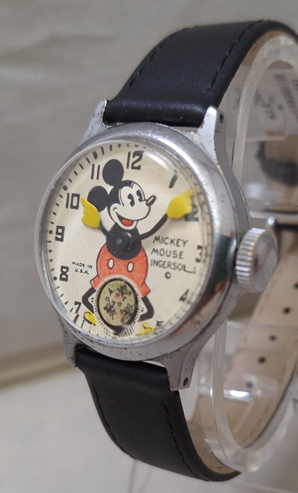 1930’s Ingersoll Mickey Mouse Watch Serviced and Wearable c. 1935 Model