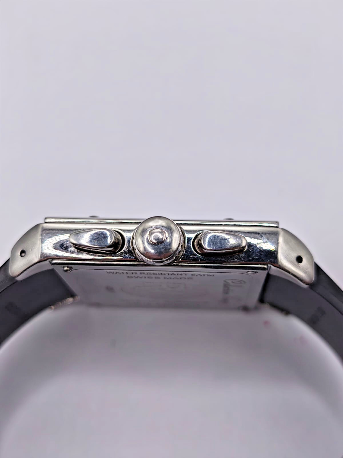 Raymond Weil Tango 4881/1 Chronograph Big Date Quartz Watch Rubber Strap