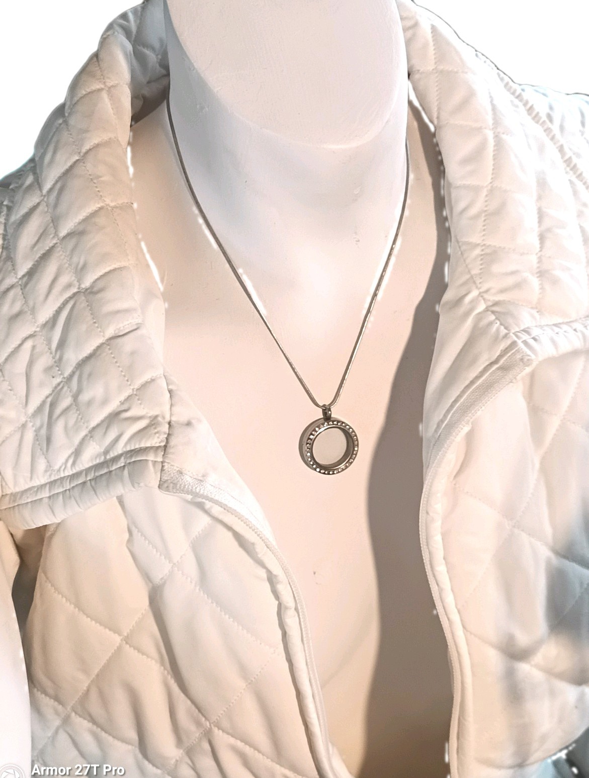Authentic Origami Owl Rhinestone Living Locket Necklace – Magnetic Side-Hinge