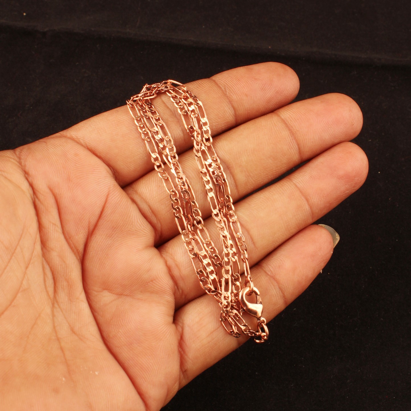 Pure Copper Chain Necklace for Women, Style Fashion Chain, Lightweight Jewelry