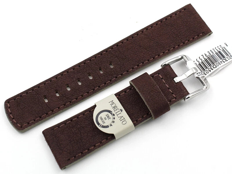 Morellato Watch Band Leather Dark Brown Various Sizes Handmade Top Quality New