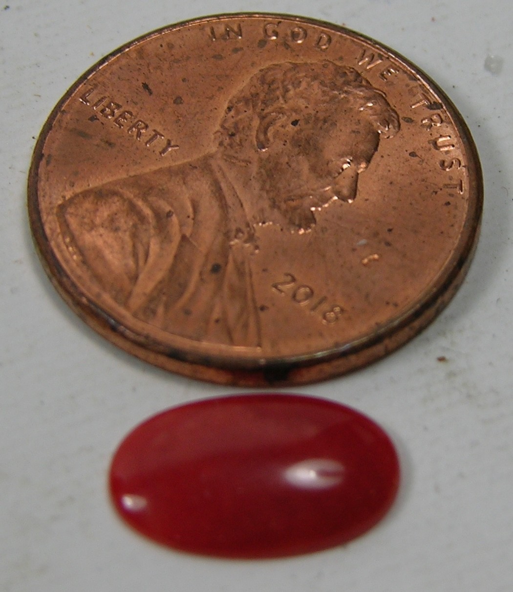 #2 Rare Japan 100% Natural Reddish Orange Coral Oval Cabochon Gemstone 11.00mm