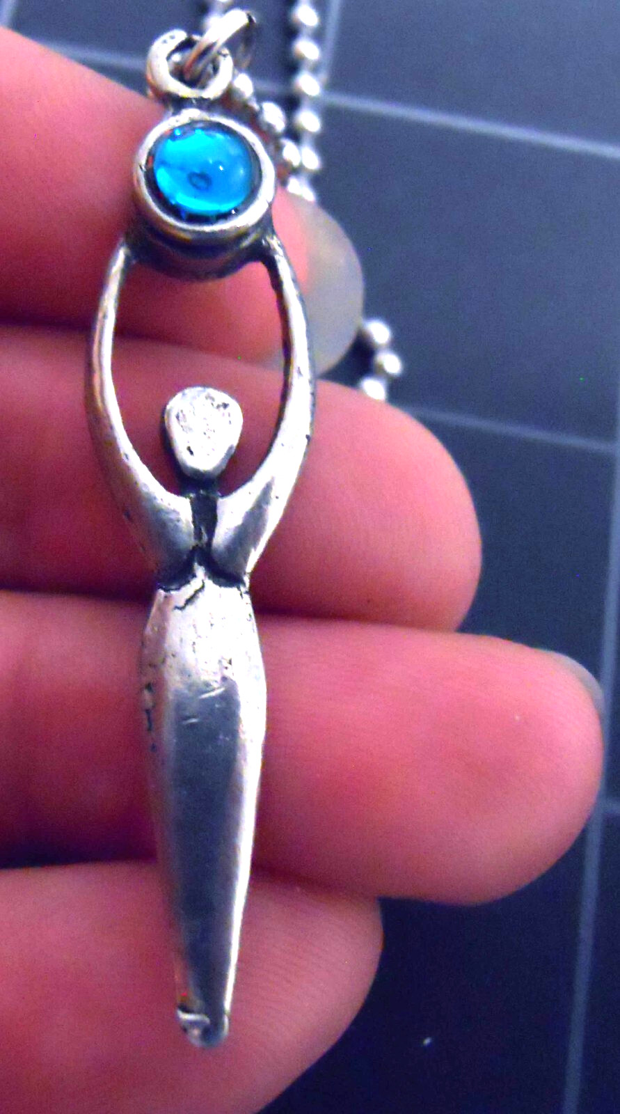 Necklace INTUITION WICCA Pendant Stainless Steel Ball Chain New Amulet – Goddess