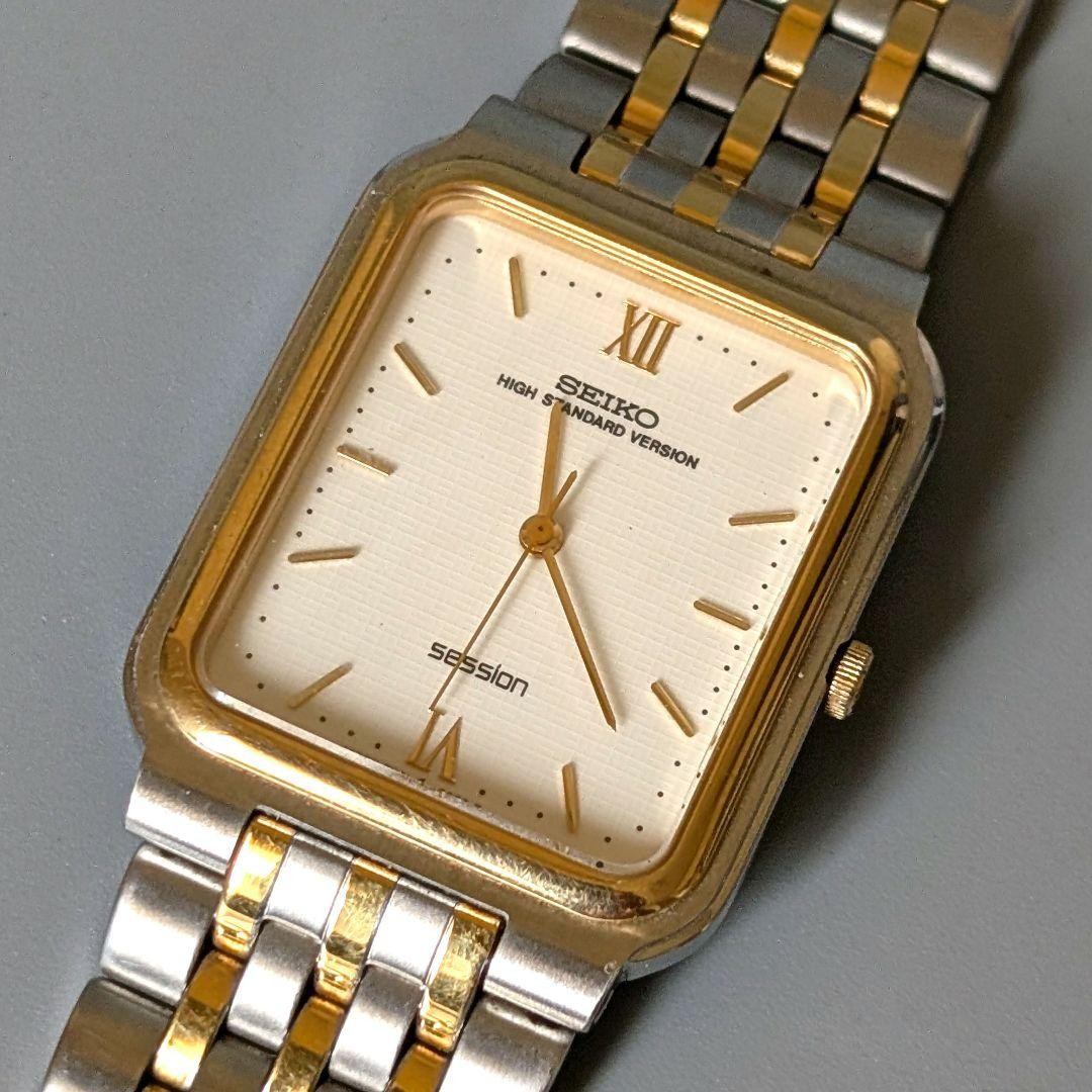 Working item Excellent condition SEIKO Session Square men’s wristwatch