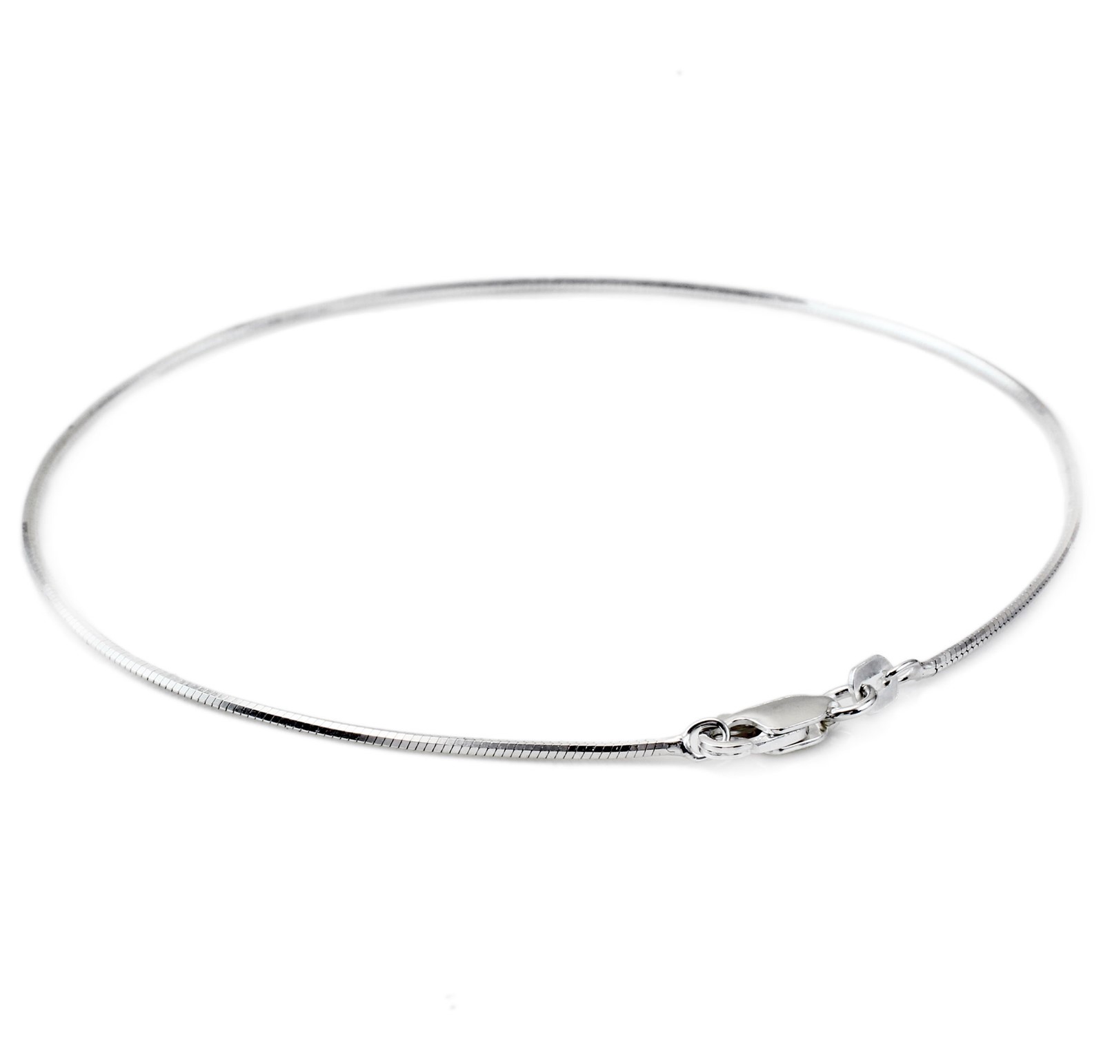 Real 925 Sterling Silver Dia Cut Snake Anklet Ankle Bracelet 9″ 10″ 11″ 12″