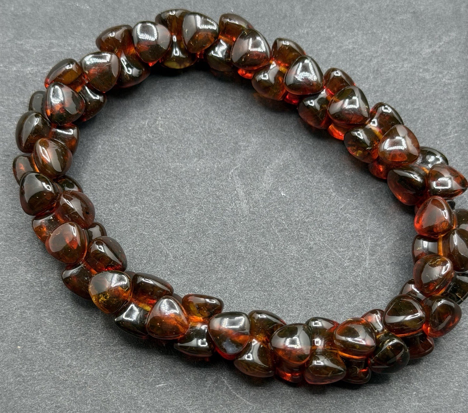 Jay King Amber/Sterling Demi Parure Earrings Necklace Bracelet 17-19” Necklace