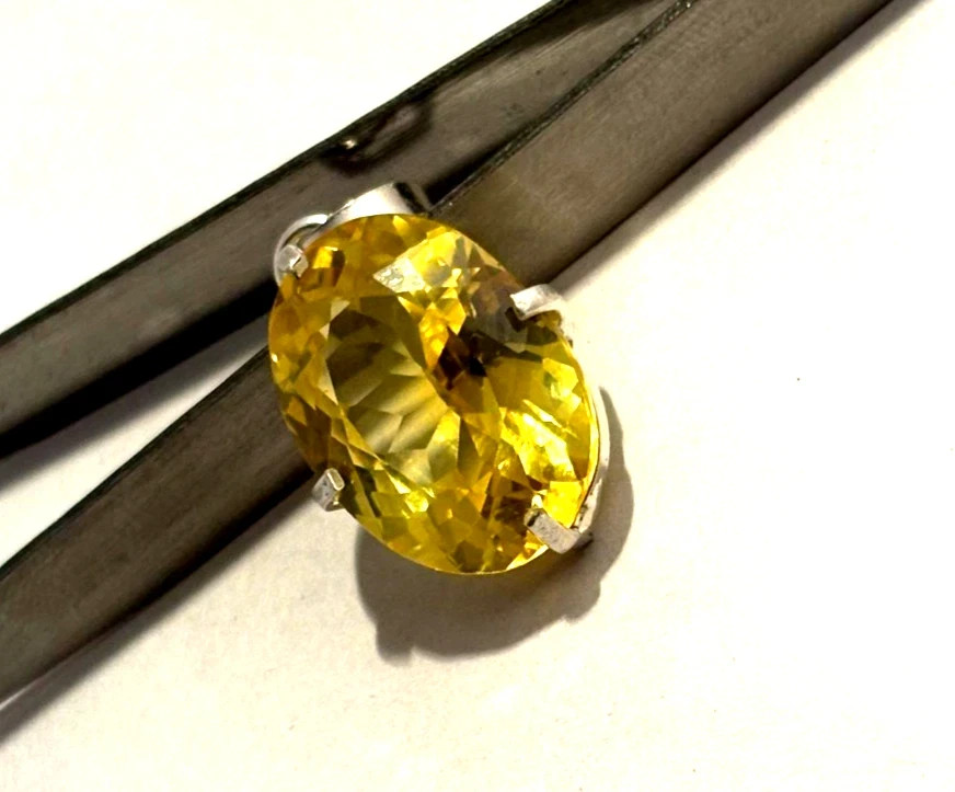 Natural Yellow Sapphire Pendant 20.80Ct Necklace Pendant 7