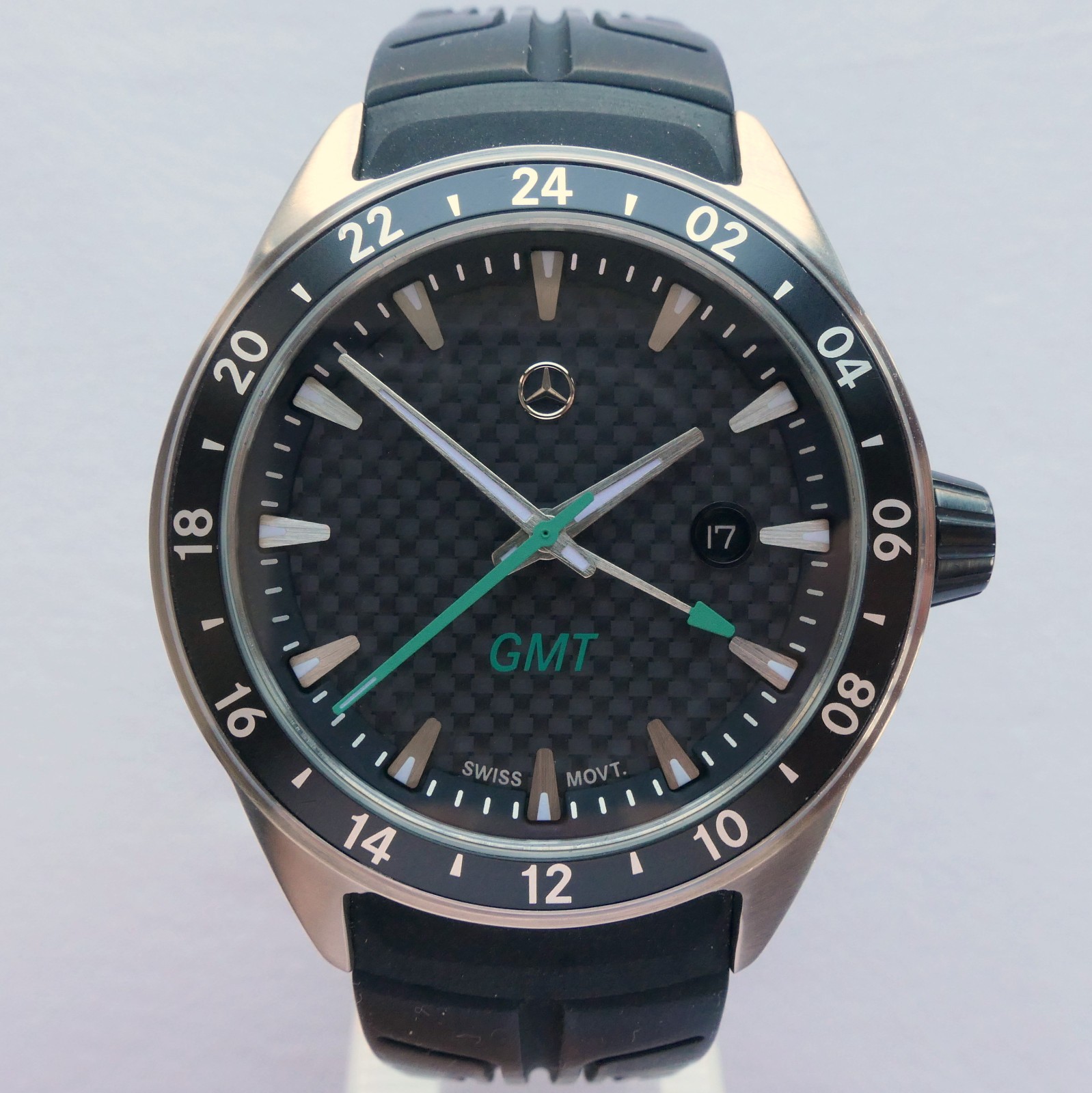Mercedes Benz AMG DTM Petronas Motorsport Carbon Racing Car Accessory GMT Watch