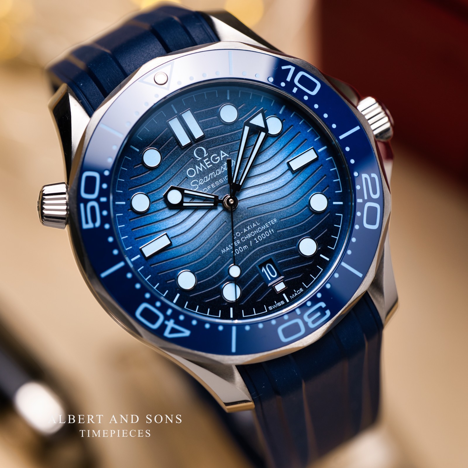 OMEGA Seamaster Diver 300M Summer Blue Excellent Complete with Box & Paper