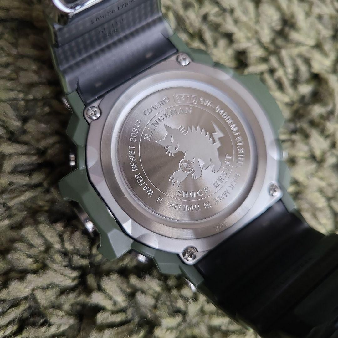 Casio G-Shock GW 9400CMJ 3JR Rangeman Green Camo Solar Radio Watch Used