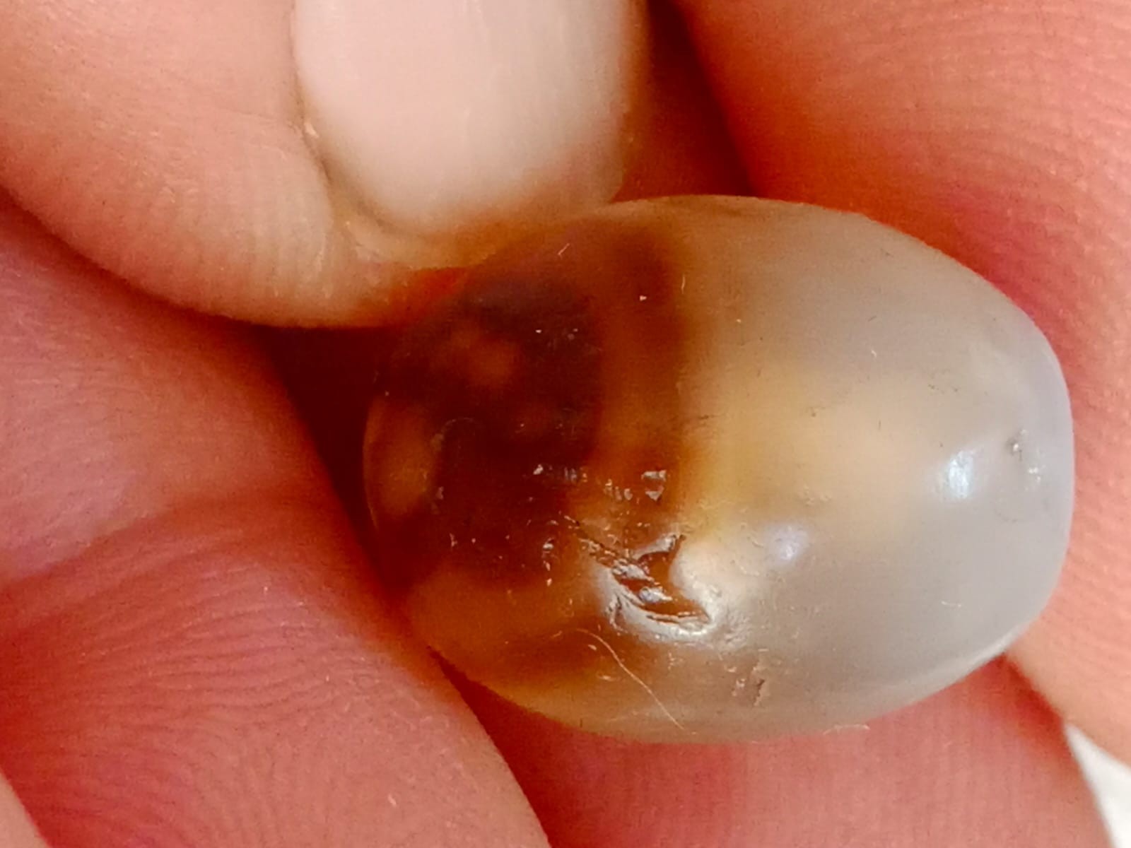 Rare Antique Natural Yemeni Pictorial Agate Aqeeq Loose Gemstone Old