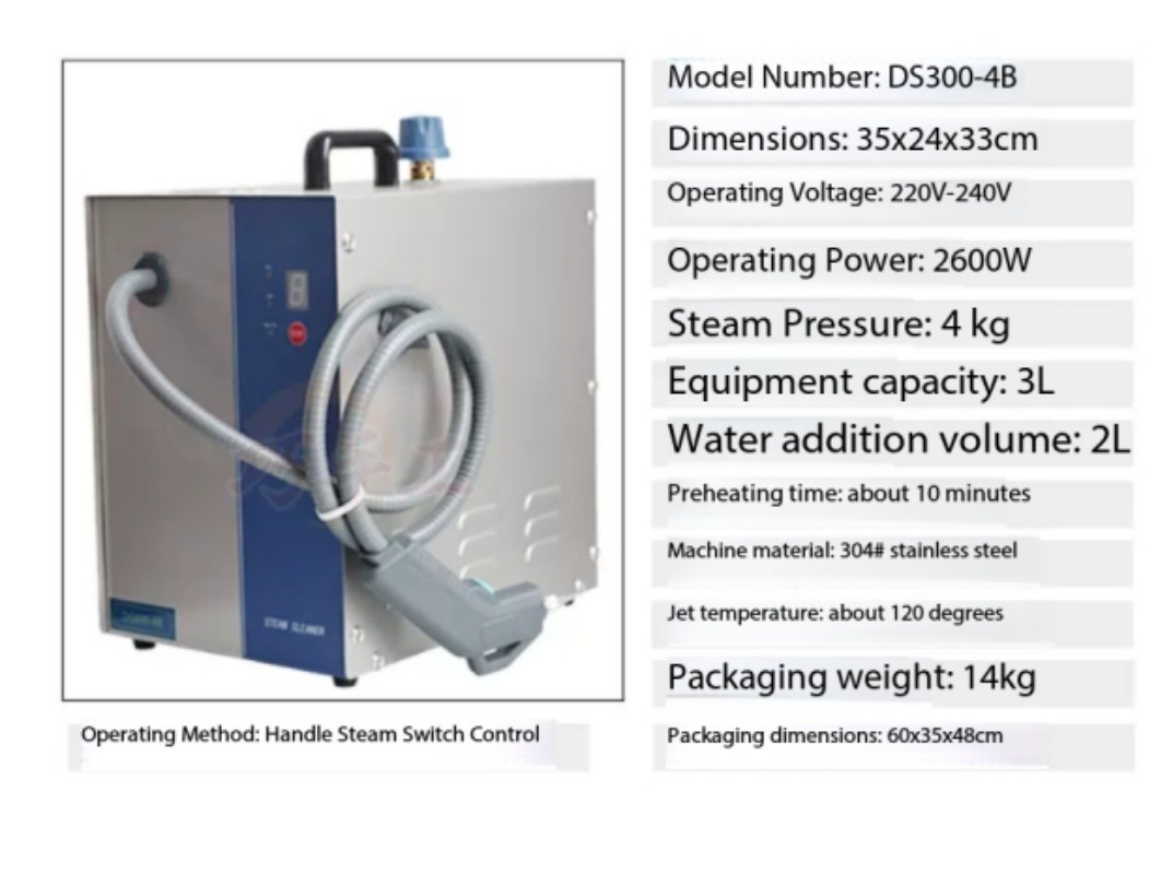 High-Temperature, High-Pressure Steam Cleaner for Jewelry and Accessories