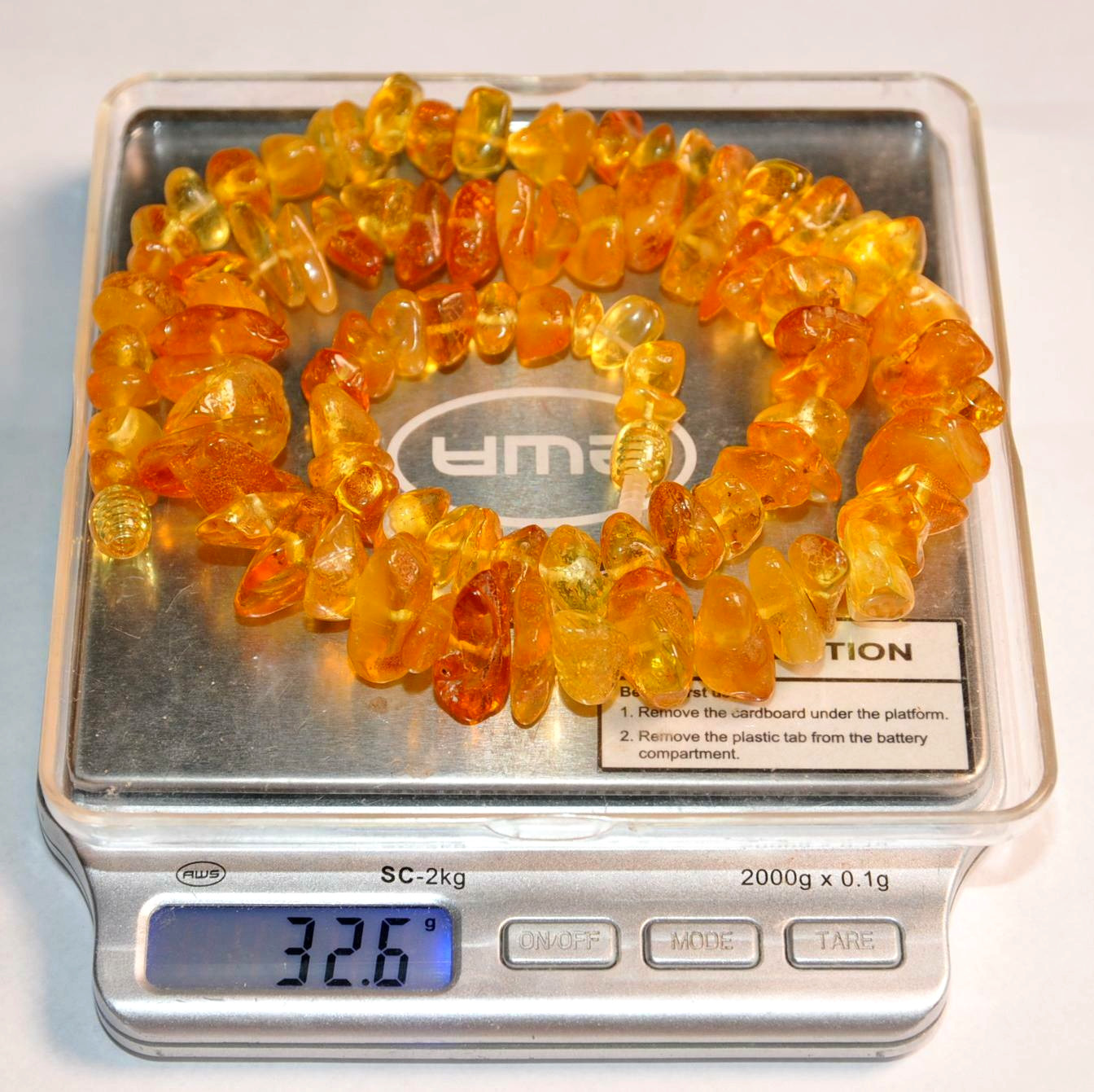 ✅51 cm =32gr RUSSIAN SOVIET BALTIC AMBER BEAD NECKLACE 琥珀 BRACELET STONE PENDANT