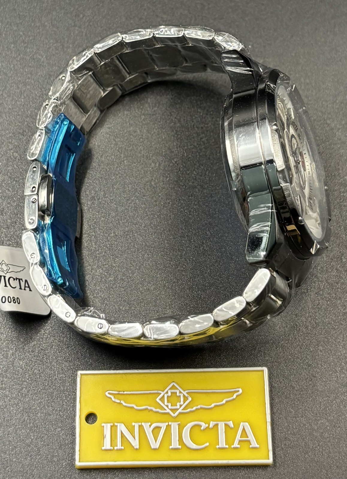 Invicta Racing Interpoint Automatic Men’s Watch Skeleton Dial 43.5mm Steel 70080