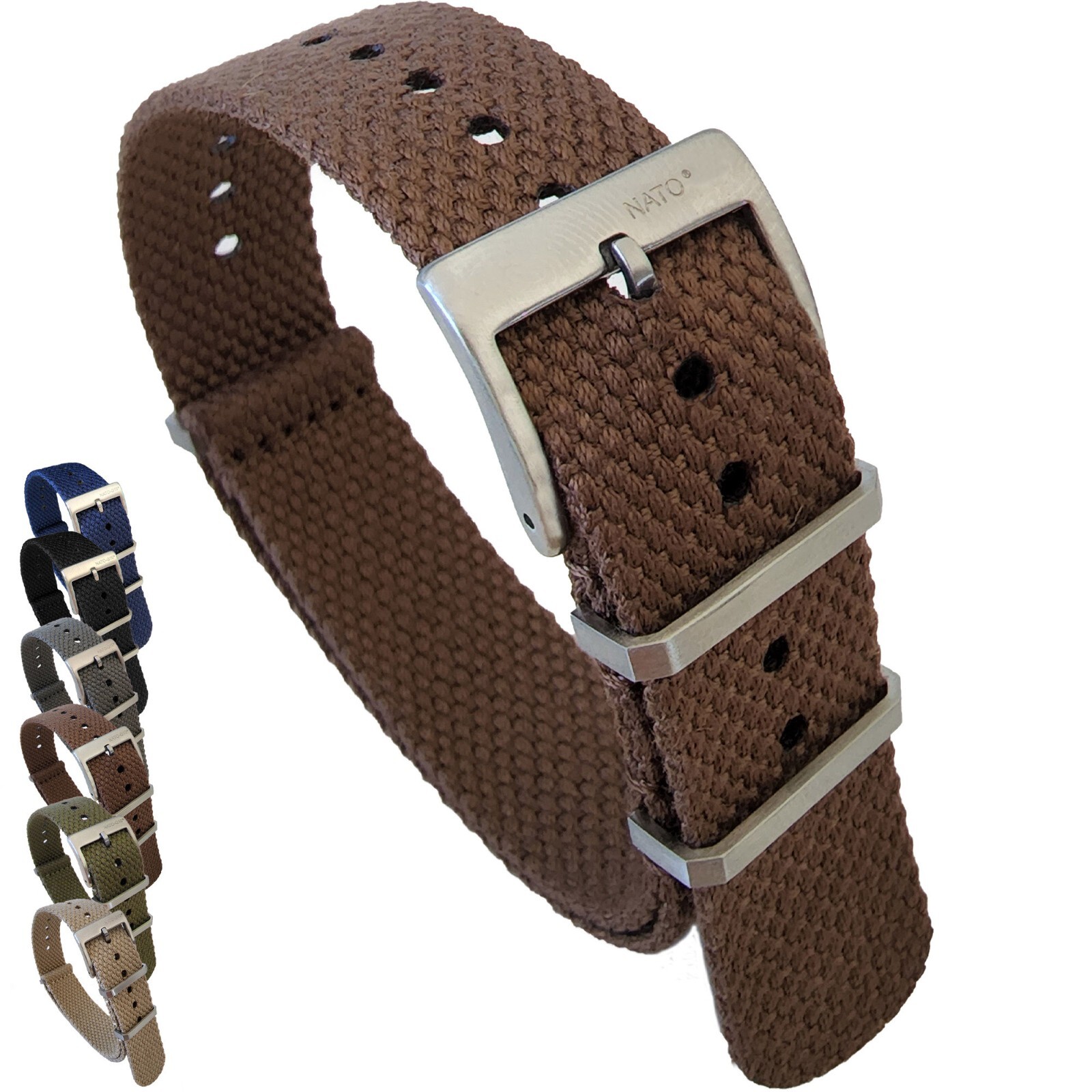 NATO® Hemp Eco Friendly Heavy Nylon Watch strap Breathable Ultra Soft Flexible