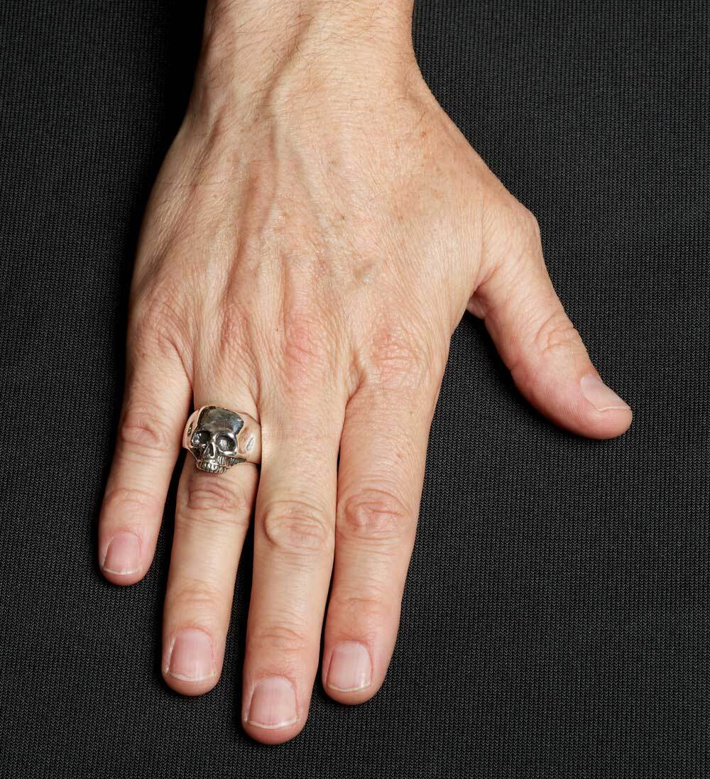 Femme Metale Huge Skull Sterling Silver Ring 925 Sizes 6-7-8-9-10-11-12-13-14-15