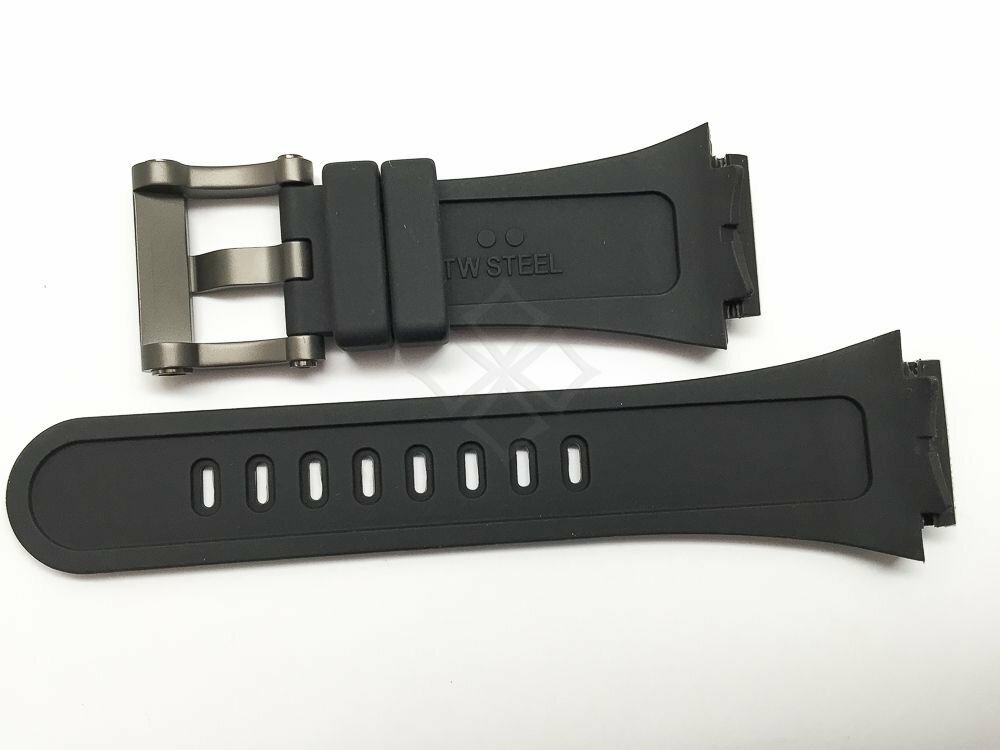Replacement TW Steel Tech Black Silicone Watch Band for CE5000
