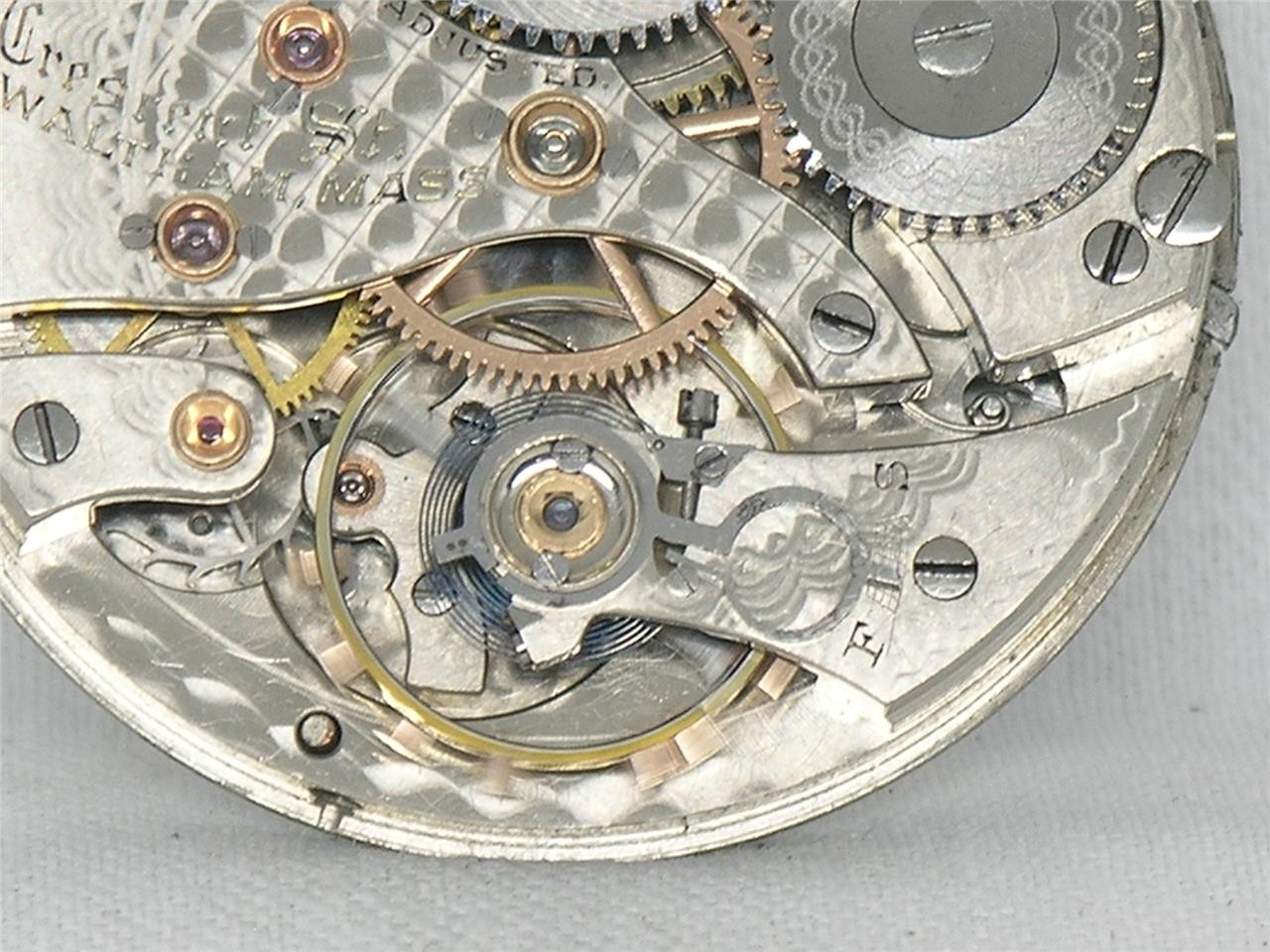 16S WALTHAM 21 JWL CRESCENT STREET WIND INDICATOR RAILROAD POCKETWATCH, RUNNING!