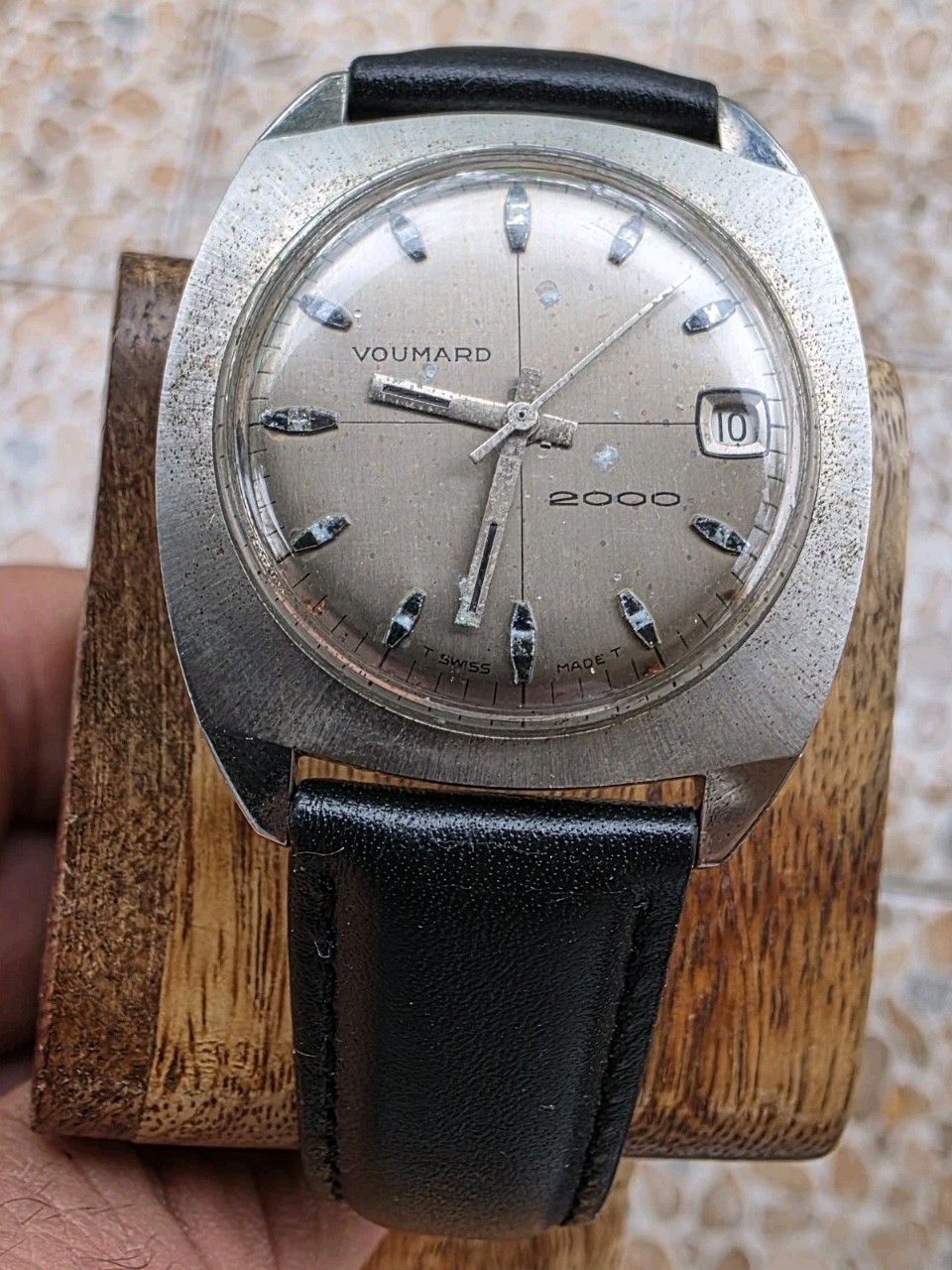 Voumard 2000 Men’s Mechanical Wristwatch Vintage Rare Working Watch