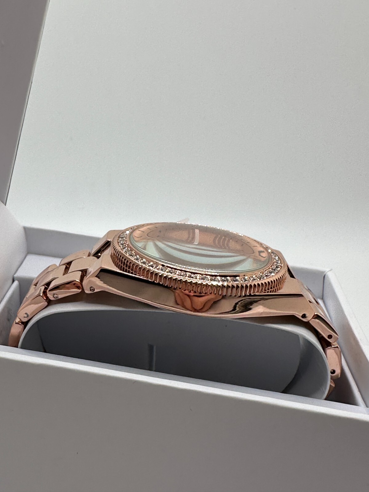 U.S. Polo Assn. Womens Rose Gold Tone Analog Display Round Wristwatch