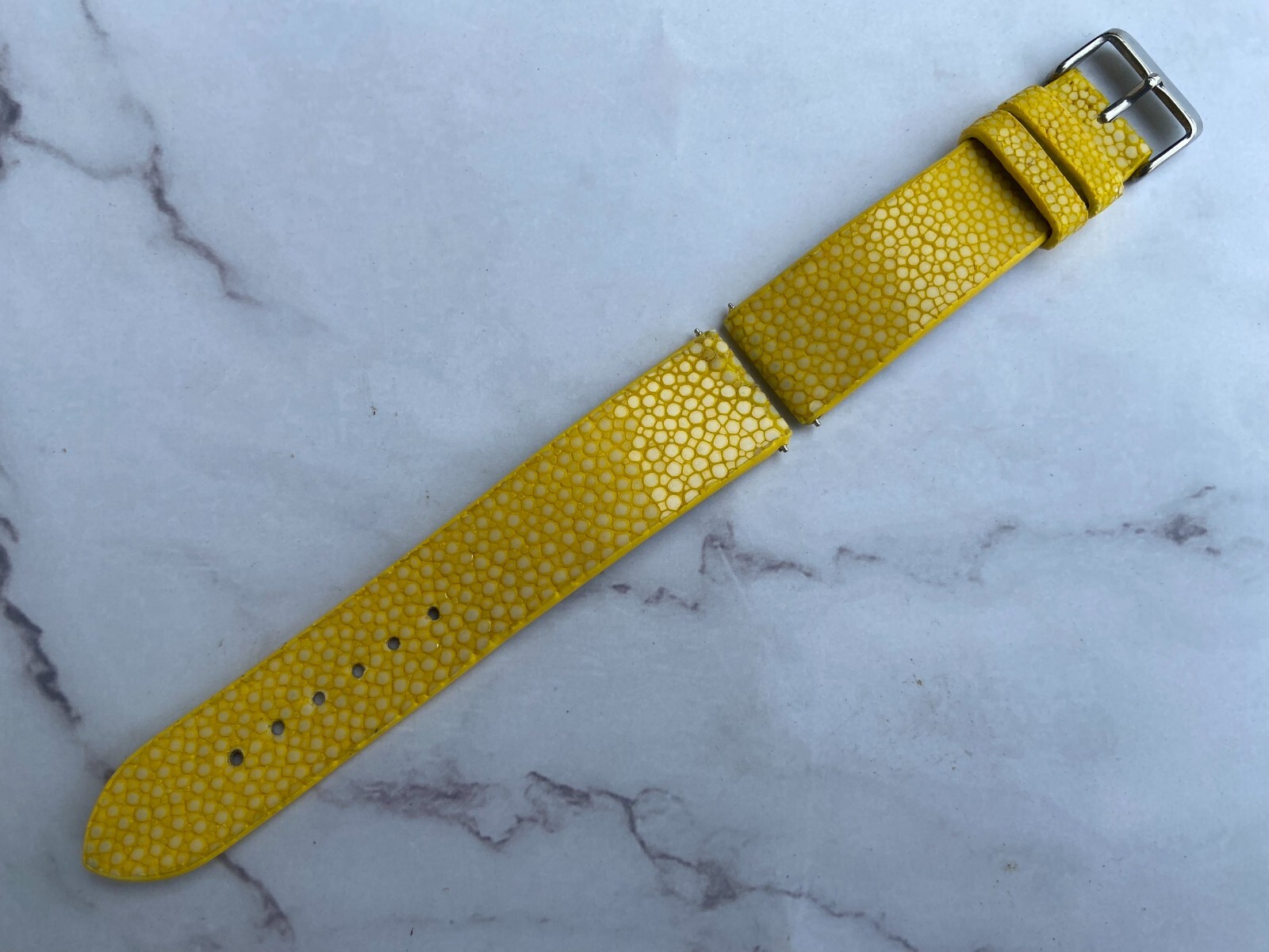Yellow Stingray Watch Strap Band 14mm 16mm 18mm 19mm 20mm 21mm 22mm 24mm 26mm