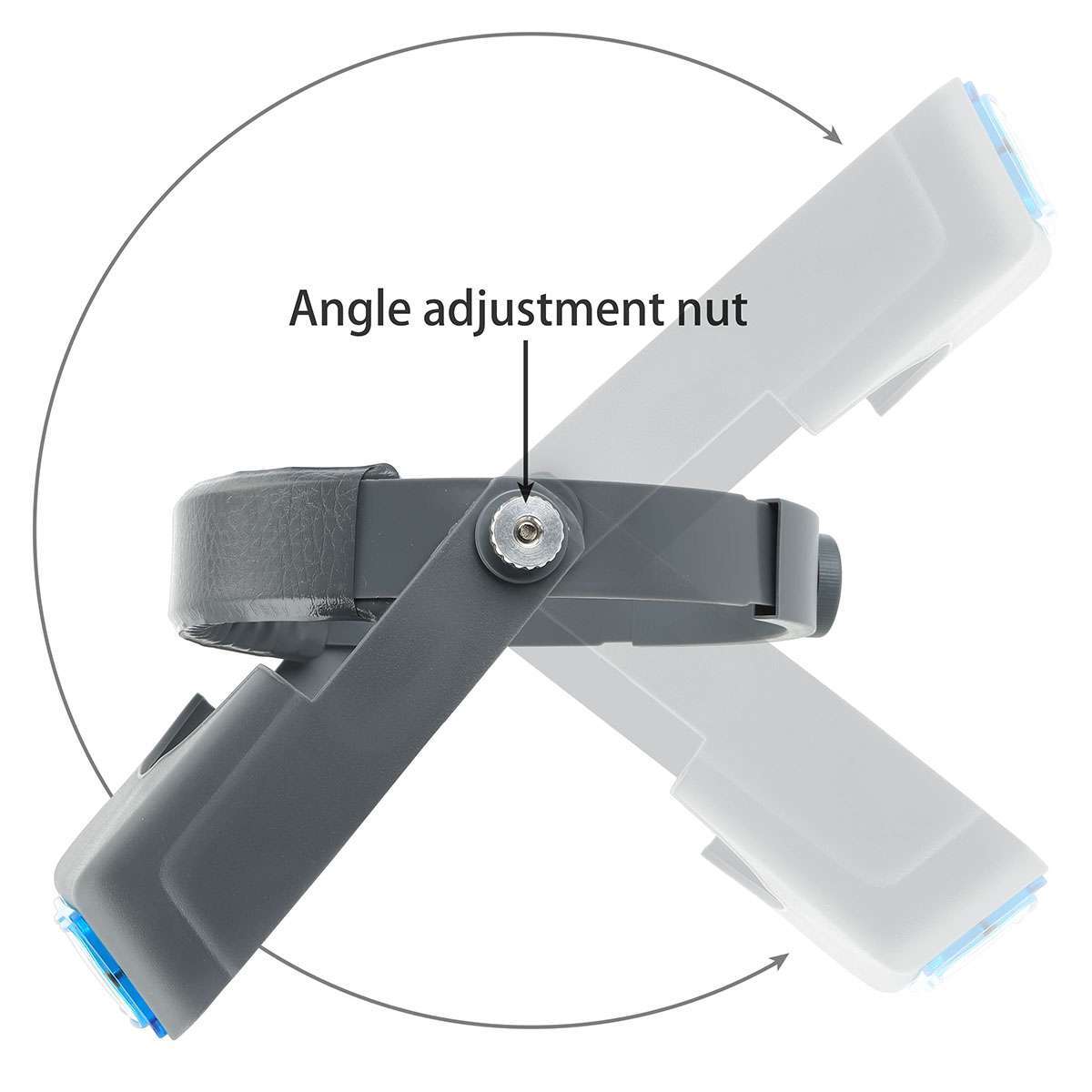 Headband Magnifier Head Magnifying Visor Glasses Jewelry Watch Repair + 4 Lens
