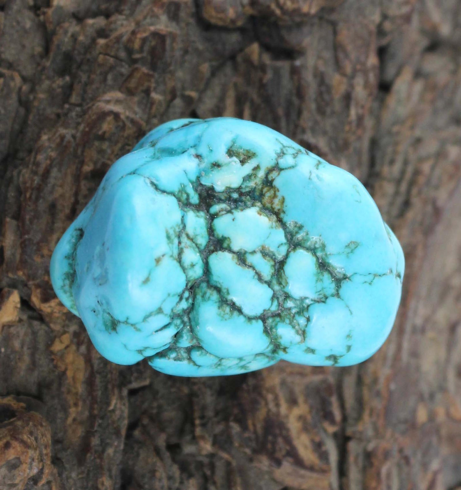 80.85 Ct/34 mm Natural Arizona Blue Turquoise Sleeping Beauty Gemstone Rough