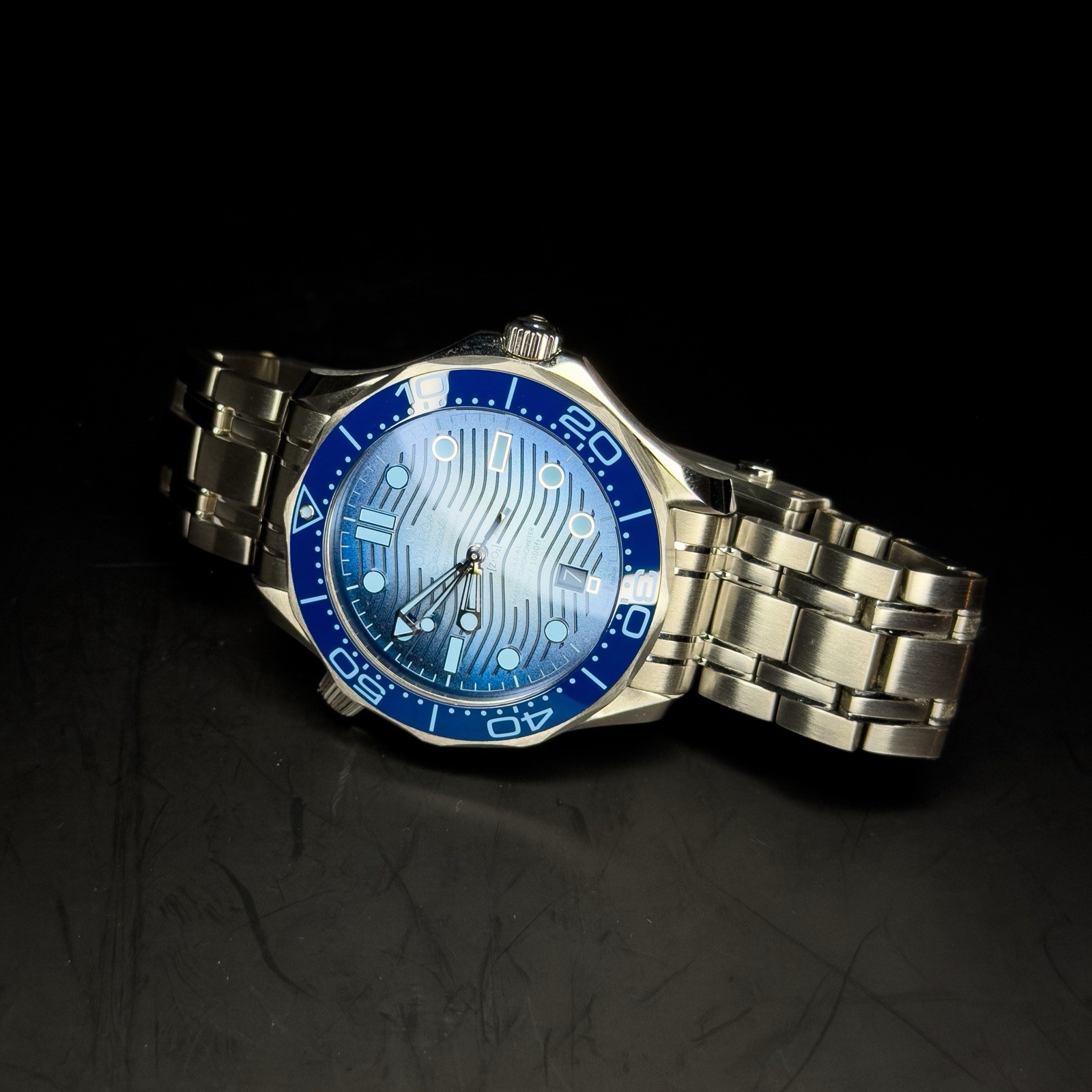 Omega Seamaster Diver 300M 210.30.42.20.03.003 42mm Summer Blue Dial Box & Paper