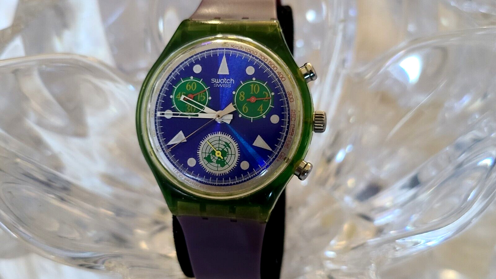 Swatch Watch Chrono United Nations 50th Anniversary SCZ103 1995 ( X23)