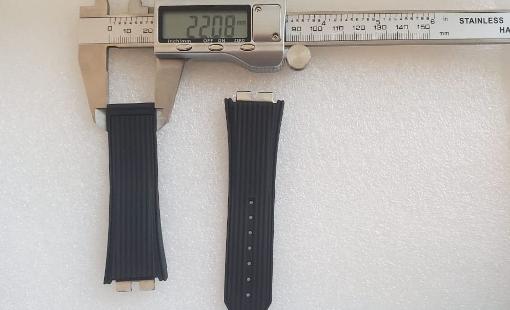OEM Hublot Big Bang Unico 45mm 28mm x 22mm Black Premium Rubber Watch Strap