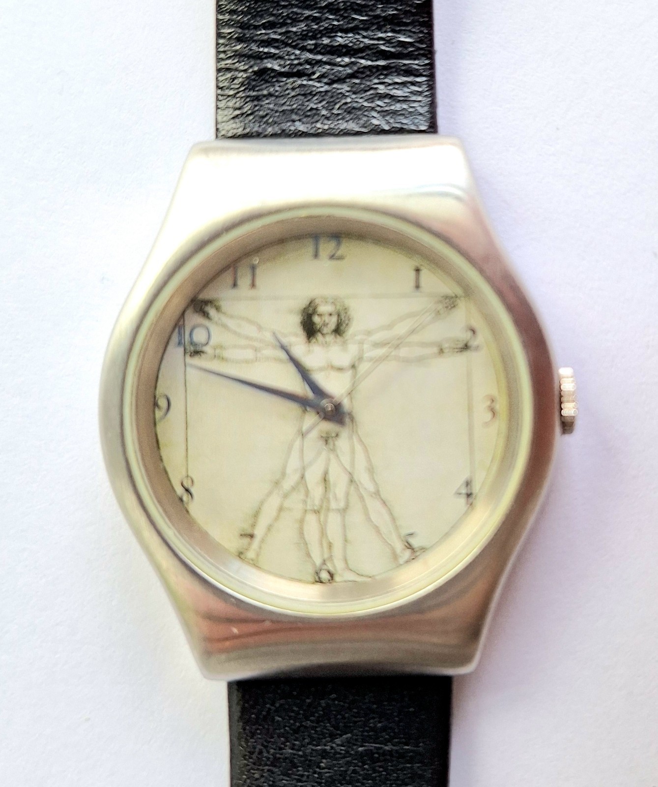 Leonardo da Vinci’s Vitruvian Man Ltd. ED. LAKS Art Watch c.1998 Great Condition