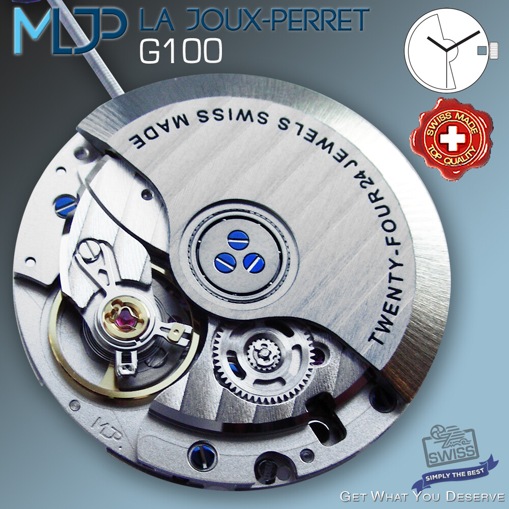 MOVEMENT AUTOMATIC LA JOUX-PERRET G100, ETA 2824-2 COMPATIBLE, SWISS MADE