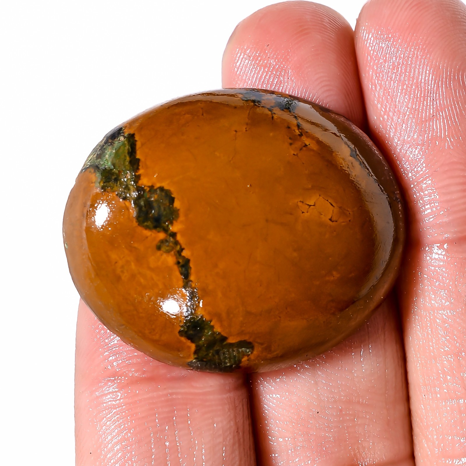 45.70 Ct A++ 100% Natural Tibet Turquoise Oval Shape Cabochon Gemstone 26X33X8mm