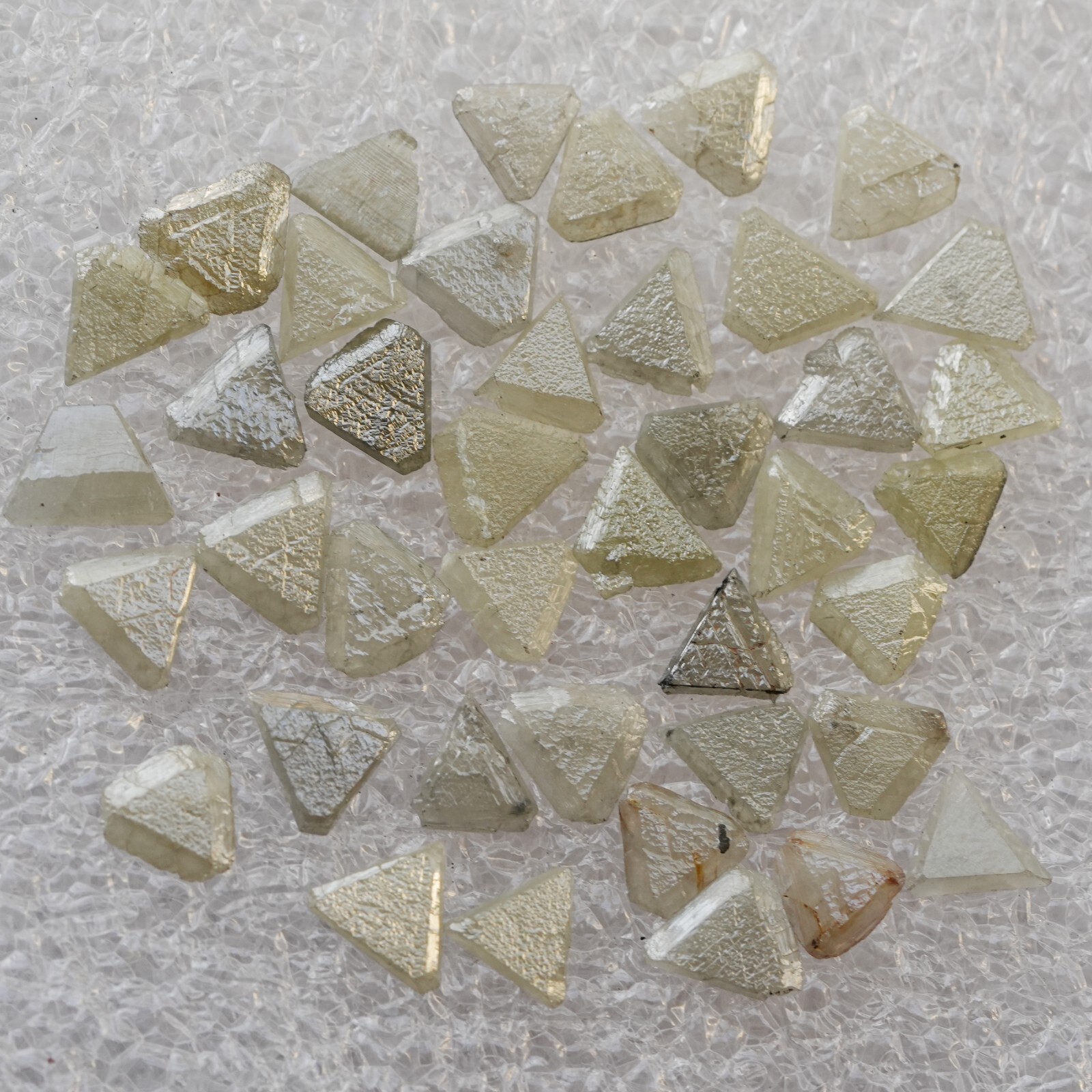9PCS Triangle Natural Loose Uncut Raw Rough Diamond Kite Shape Cut Loose Diamond
