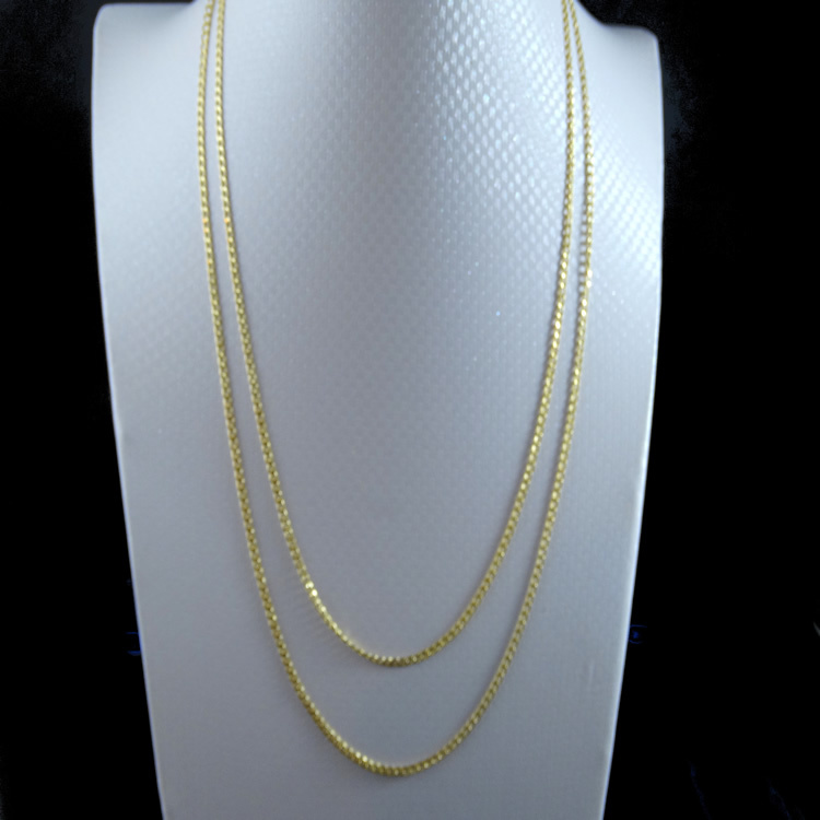 NEW MENS LADIES 10K YELLOW GOLD CUBAN CURB LINK CHAIN NECKLACE 2 MM 16~24 INCH