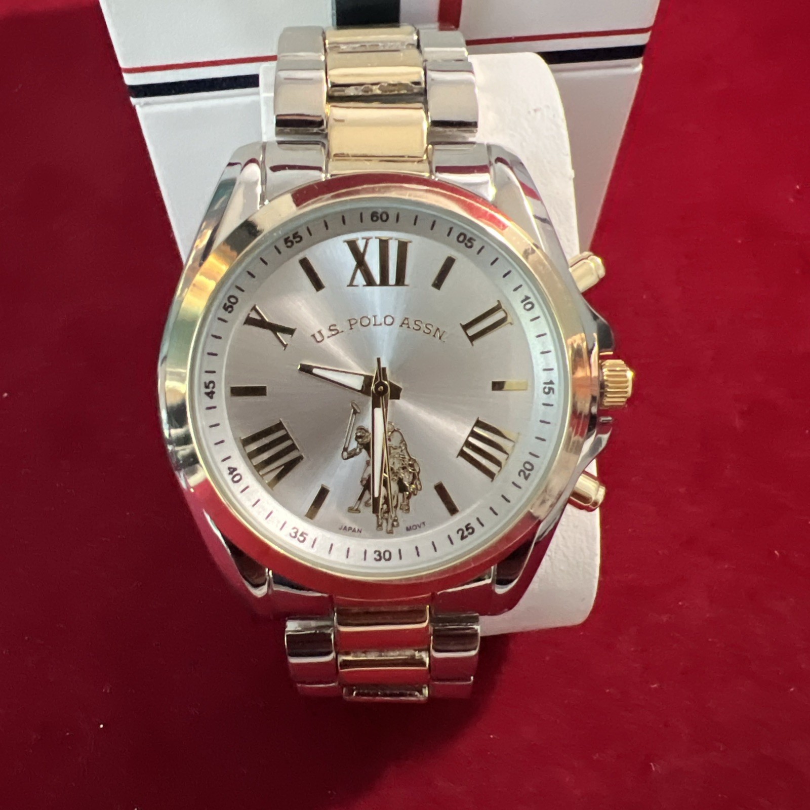 U.S. Polo Assn. Women’s USC40261AZ Analog Display Quartz Two Tone Watch 40mm