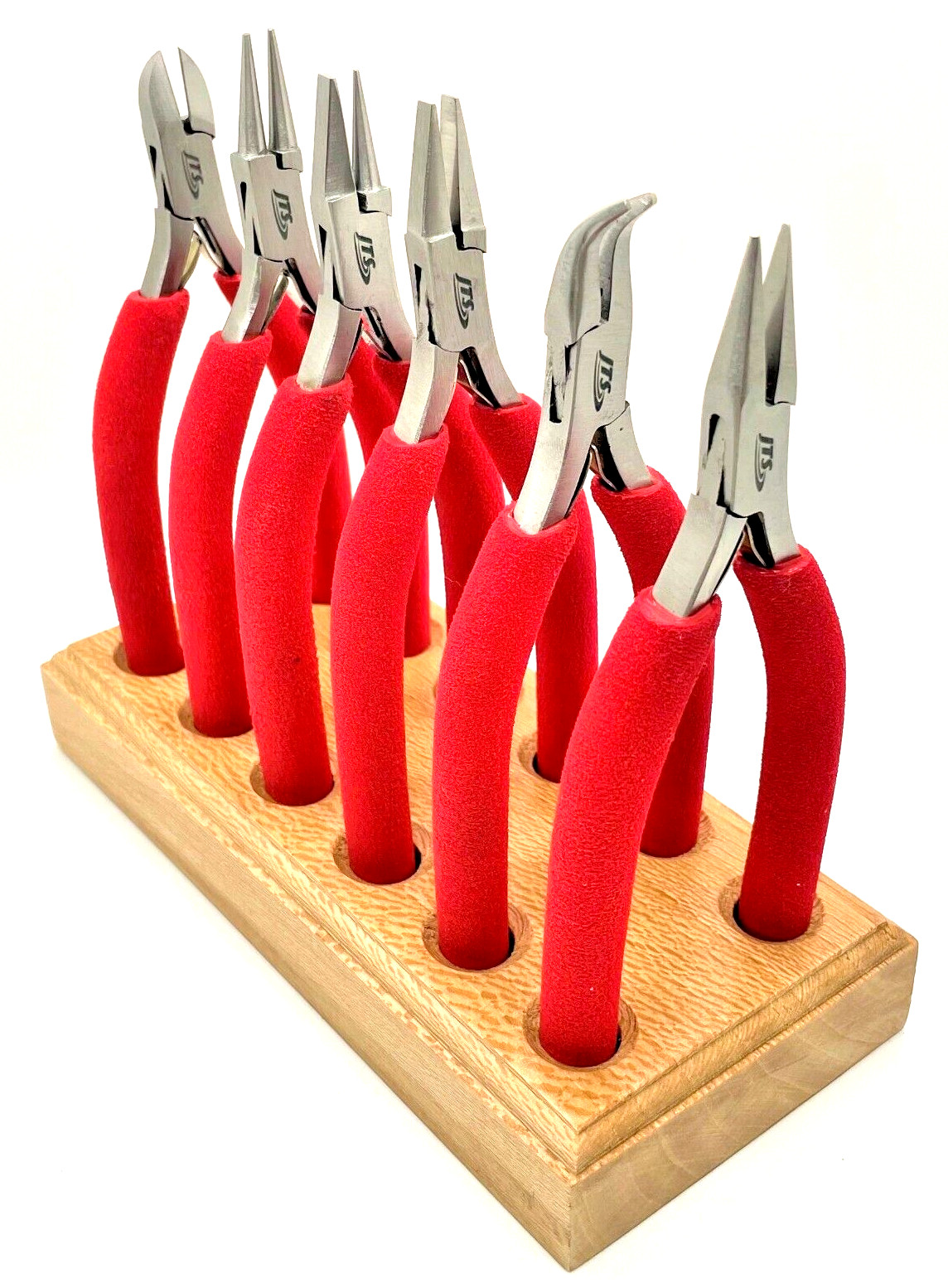 148mm Bent Nose Pliers Foam Handles Ergonomic Wire Wrapping Jewelry Making Tool