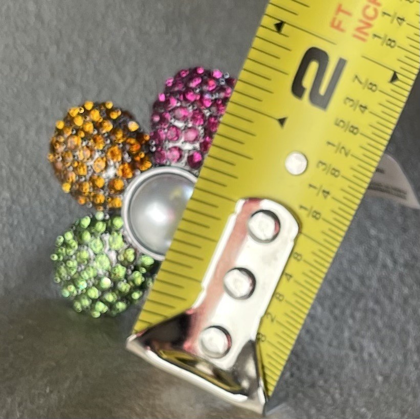 Kurt Geiger Multi-Color Rainbow Flower Ring Size 7 NWT