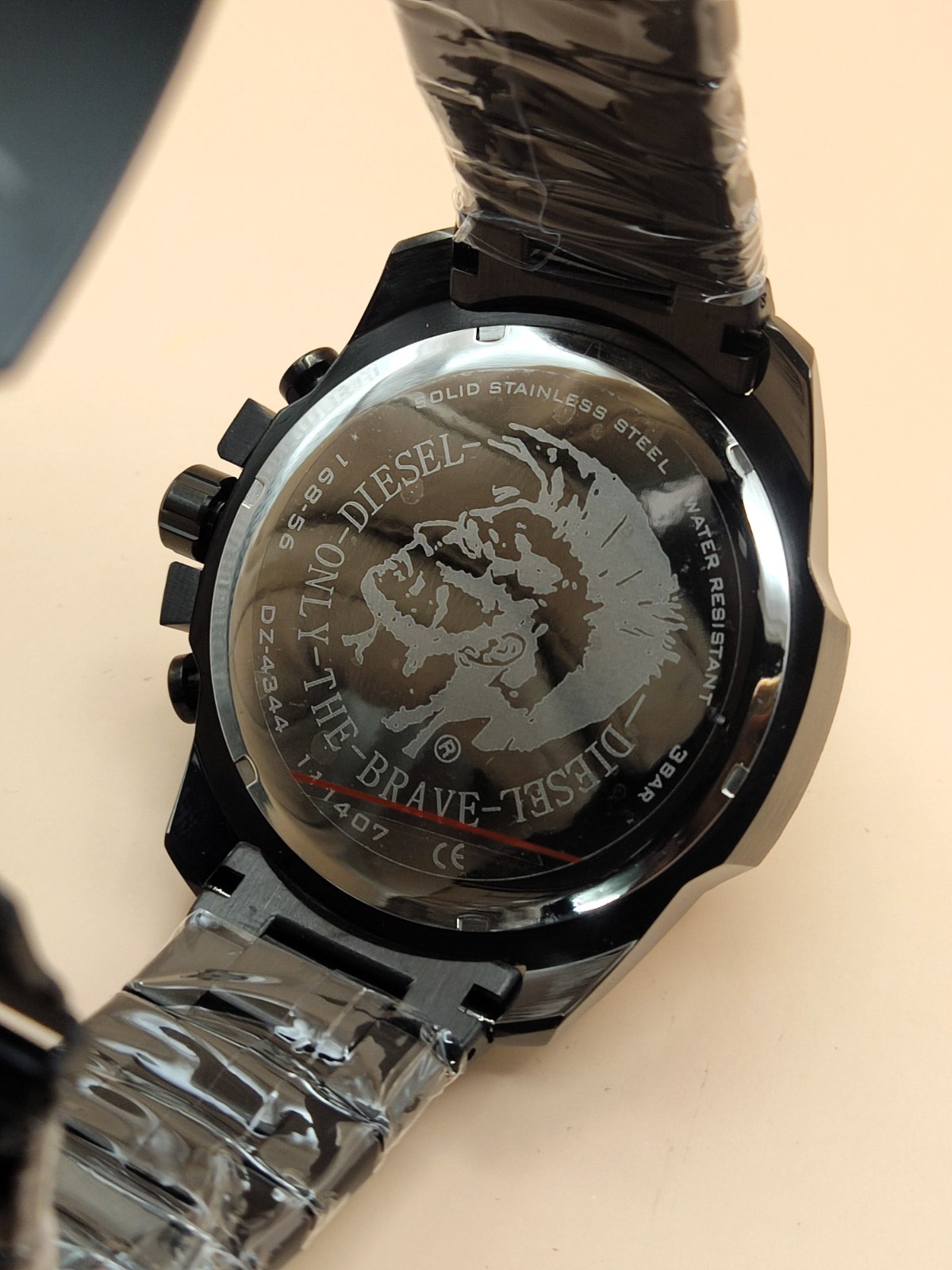 Luxury Diesel Only The Brave 10 Bar Black Dial Refurbished Men’s Wrist Watch
