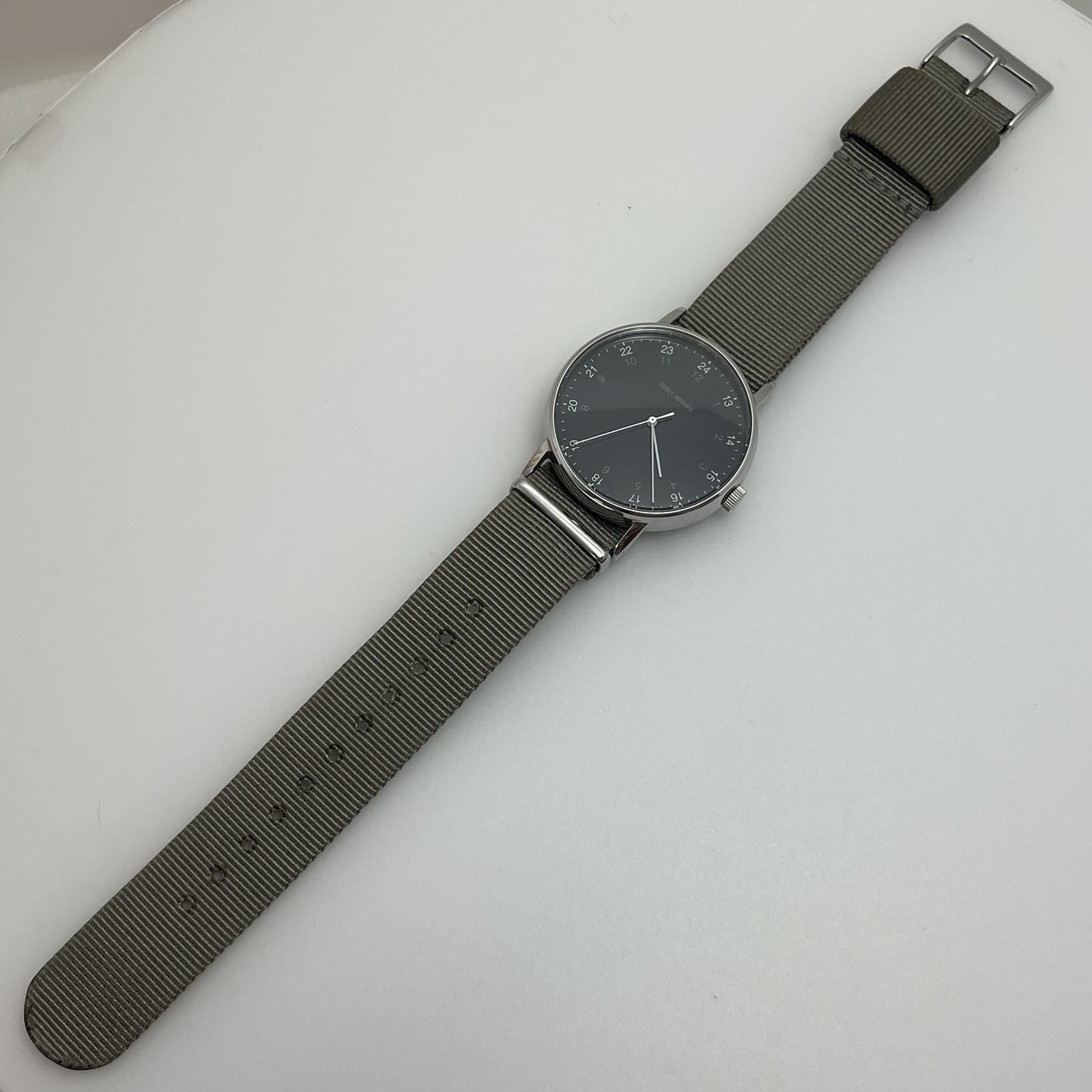 Seiko Issey Miyake f Ichiro Iwasaki NYAJ004 Quartz Japan 24 Hour Dial Watch#B901