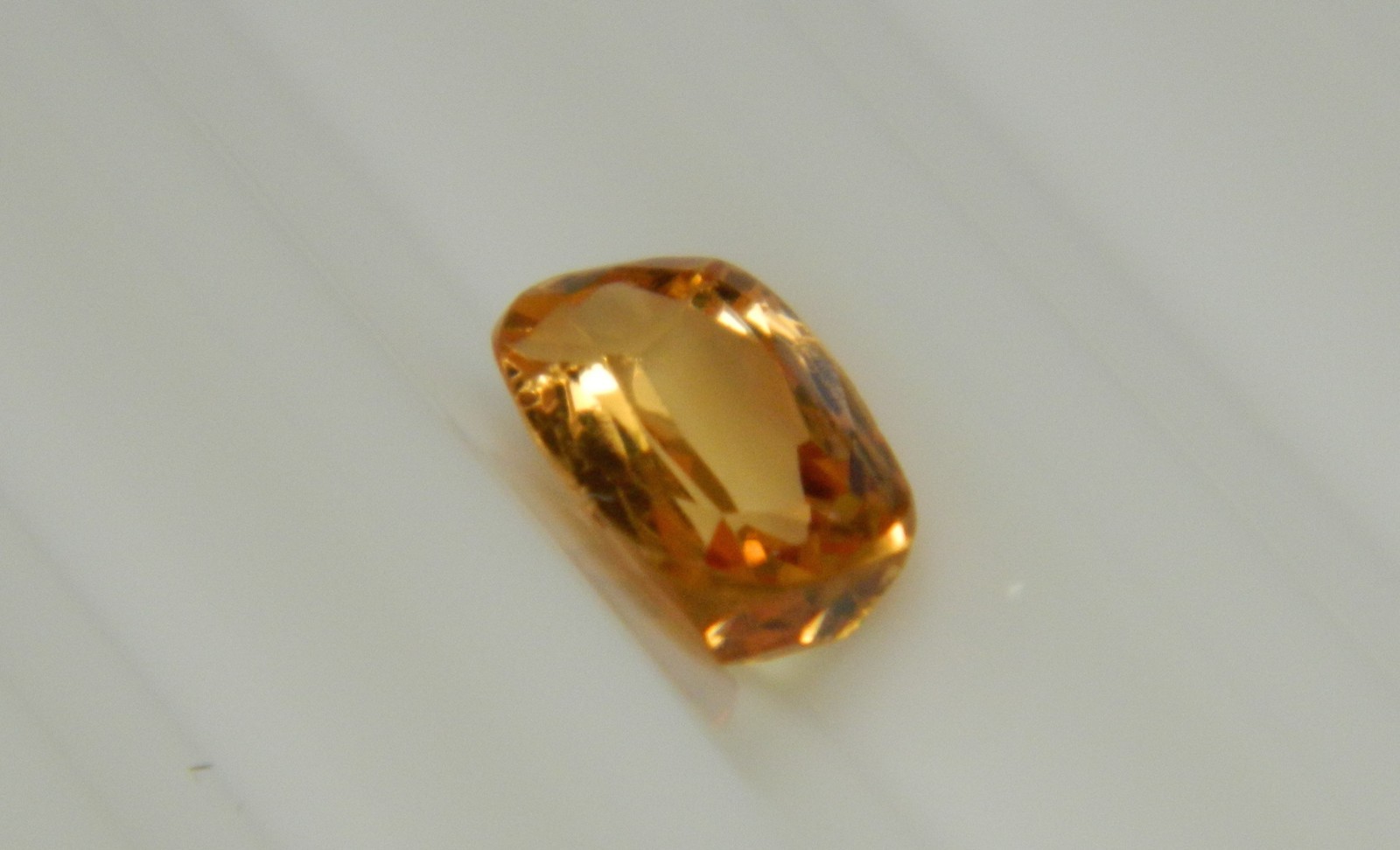 Imperial Topaz 1.36 Ct Clarity IF Cushion Cut Natural Golden Brazil I020