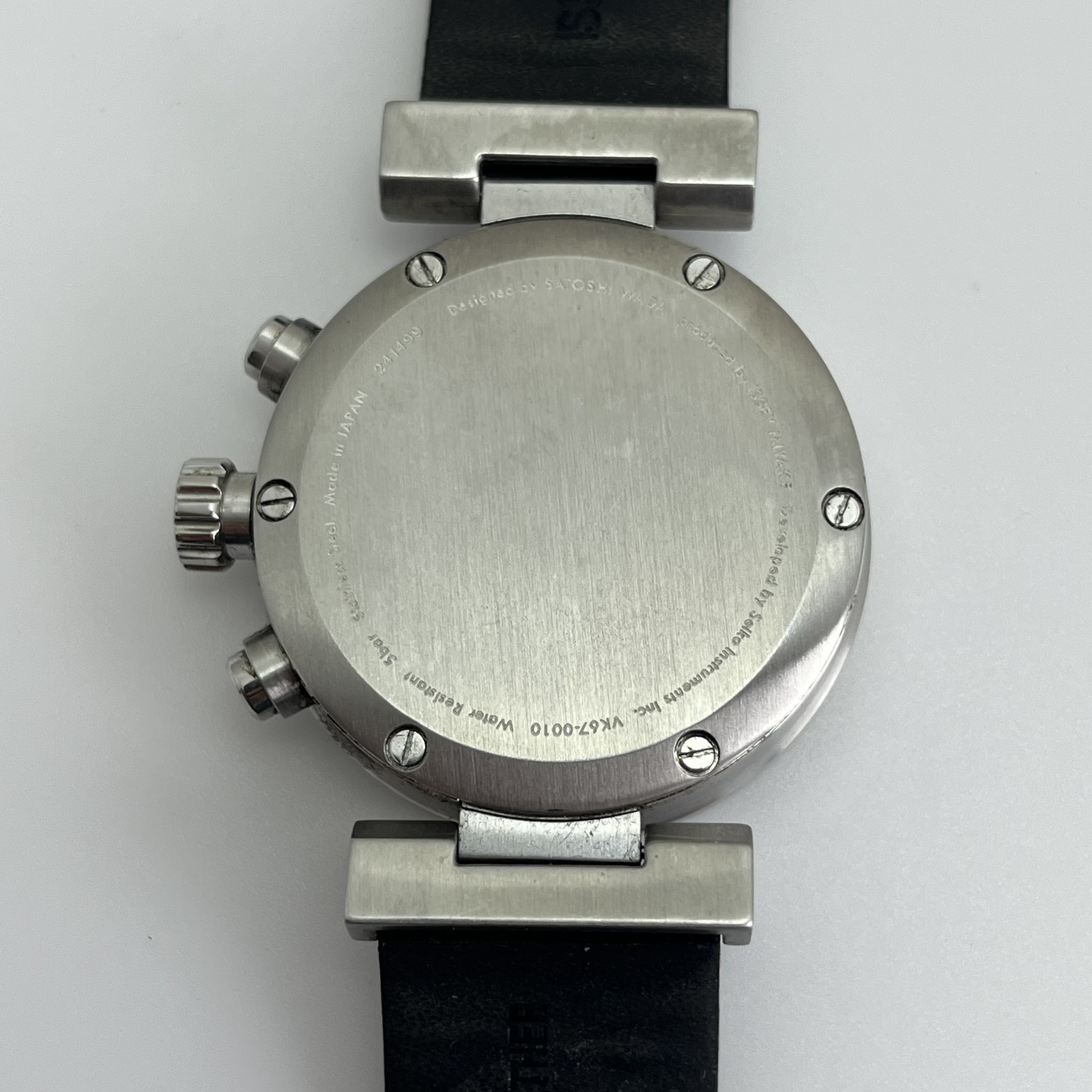Seiko Issey Miyake W SILAY004 SATOSHI WADA Chronograph Qz Japan White Dial #B909
